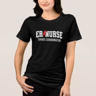 Camiseta Triblenda Coordinador de Caos de Enfermera de Urgencias