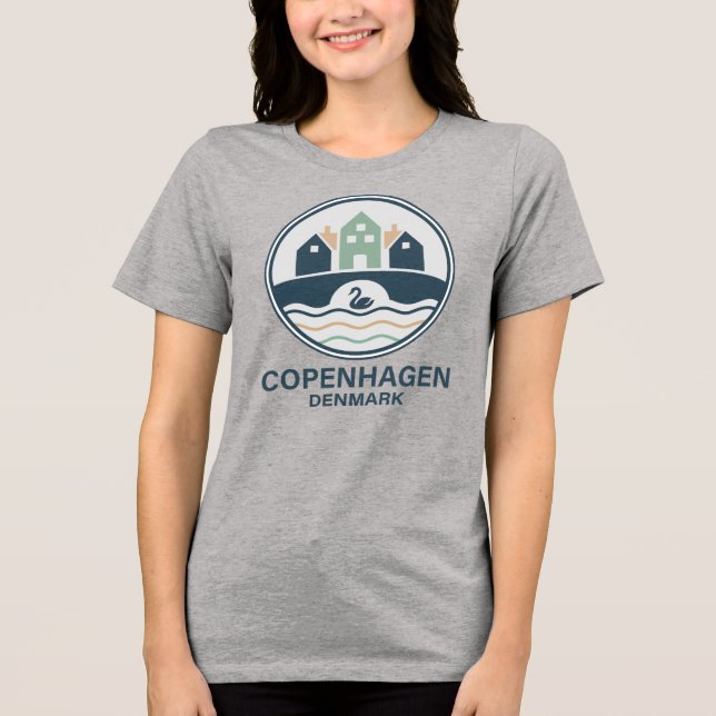Camiseta Triblenda Copenhagen Denmark Europe (Anverso)