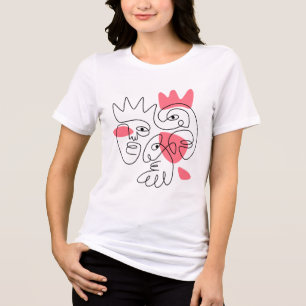 Camiseta Triblenda Copia de los rostros de la imaginación