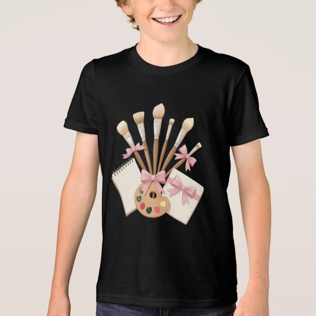 Camiseta Triblenda Coquette artist art club (Anverso)