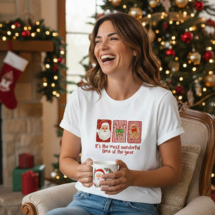 Camiseta Triblenda Coquette Navidad Santa Caramelos de Jengibre