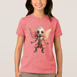 Camiseta Triblenda Coral Gold Cute Dancing Robot Pixie