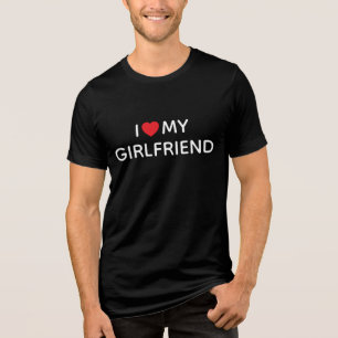 CAMISETA TRIBLENDA CORAZÓN A MI NOVIA NEGRO NEGRO