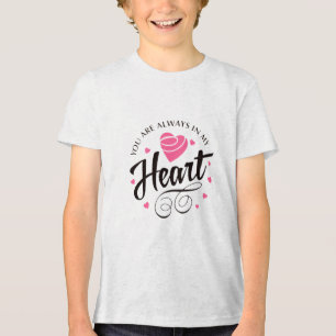 Camiseta Triblenda Corazón de Amor Romántico