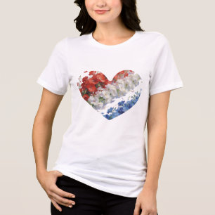 Camiseta Triblenda "Corazón de EE. UU."
