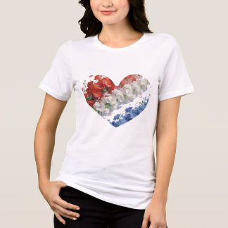 Camiseta Triblenda "Corazón de EE. UU."