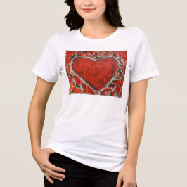Camiseta Triblenda "Corazón de fantasía" para las mujeres