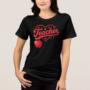 Camiseta Triblenda Corazón de maestro, Agradecimiento a maestros