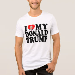 Camiseta Triblenda Corazón de mi Donald Trump 47° presidente