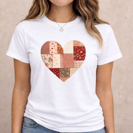 Camiseta Triblenda Corazón de Patchwork San Valentín