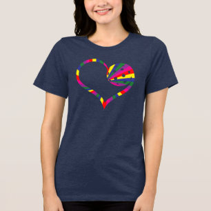 Camiseta Triblenda Corazón del Rosa