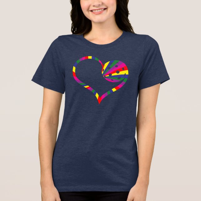 Camiseta Triblenda Corazón del Rosa (Anverso)