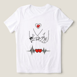 Camiseta Triblenda Corazón Lindo Romántico De San Valentín Gráfico De