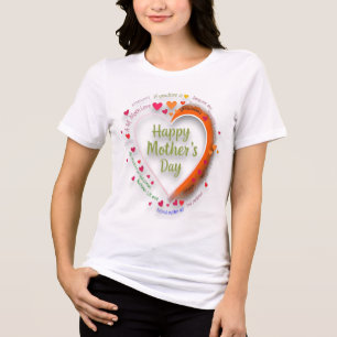 Camiseta Triblenda Corazón radiante - Feliz Día de la Madre