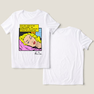 Camiseta Triblenda Corazón Solitario Cómic de Romance Retro