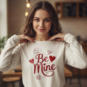 Camiseta Triblenda Corazones de estilo de hilo Romántico Día de San V