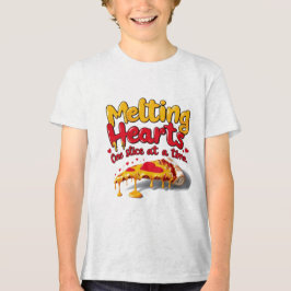 Camiseta Triblenda Corazones de fusión, camiseta de una rebanada a la