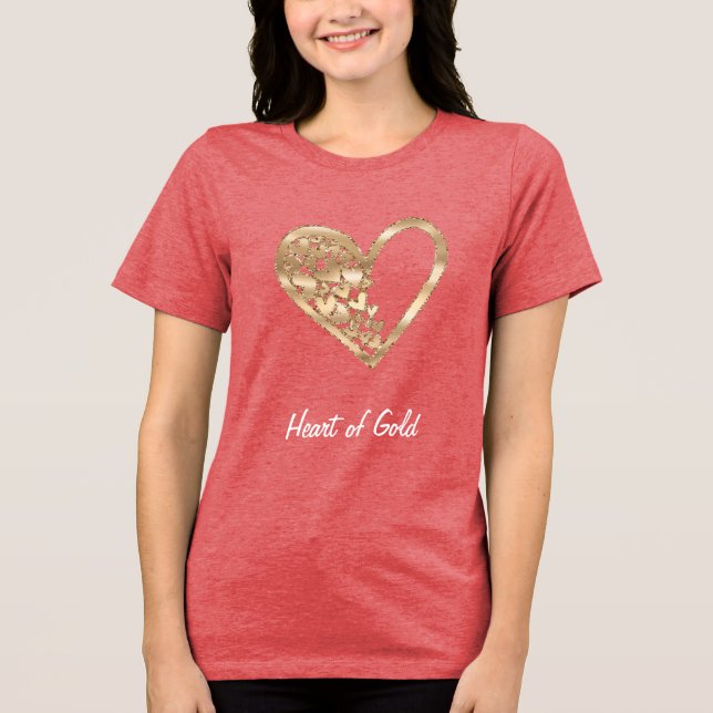 Camiseta Triblenda Corazones de oro (Anverso)