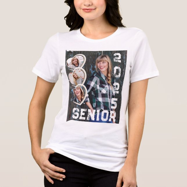 Camiseta Triblenda Corazones fotográficos senior 2025 (Anverso)