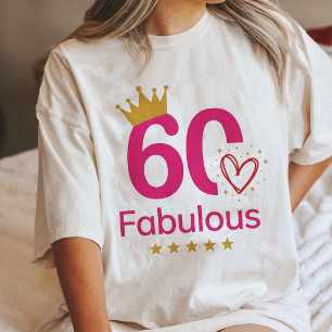 Camiseta Triblenda Corona de reina de cumpleaños 60 fabuloso
