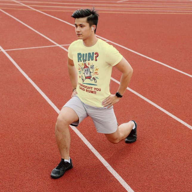 Camiseta Triblenda ¿Correr? Pensé Que Dijiste Rum Funny Runners (Subido por el creador)