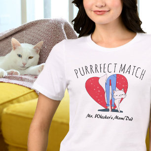 Camiseta Triblenda Correspondencia perfecta Parejas Gato Gato Gato Ga