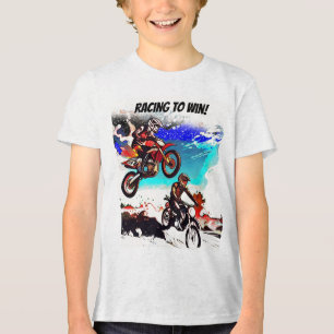 Camiseta Triblenda Corriendo para ganar - Pilotos de Motocross