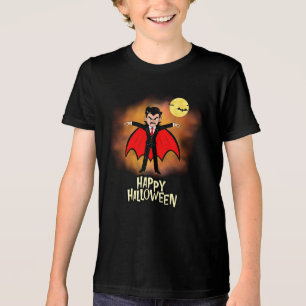 Camiseta Triblenda Corto de Vampire Happy Halloween