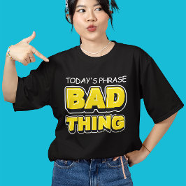 Camiseta Triblenda Cosa Mala Divertida Tipografía Negrita