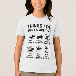 Camiseta Triblenda Cosas que hago en mi tiempo libre Capybara diverti