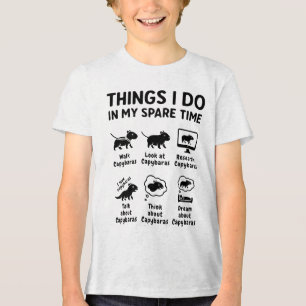 Camiseta Triblenda Cosas que hago en mi tiempo libre Capybara diverti