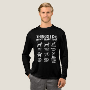 Camiseta Triblenda Cosas que hago en mi tiempo libre Perros Divertido