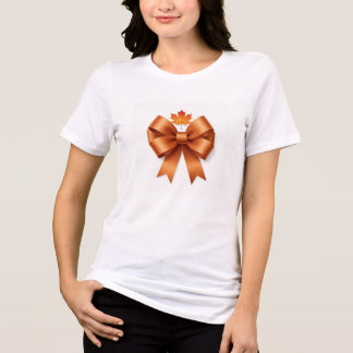 Camiseta Triblenda Cosecha Dorada de Arce Cinta Decorativa de Alta Ga
