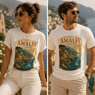 Camiseta Triblenda Costa Amalfitana Italia La Dolce Vita Vintage