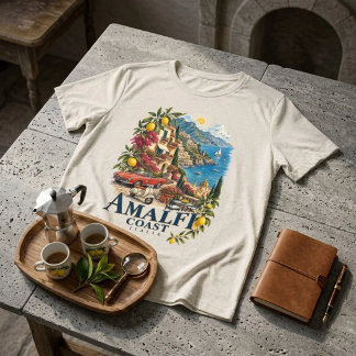 Camiseta Triblenda Costa Amalfitana Italia Verano Italiano Vintage Ca