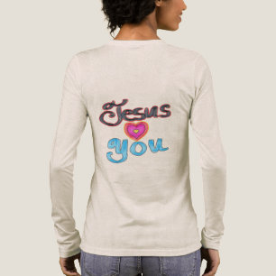Camiseta Triblenda Cota cristiana «Jesús te ama»