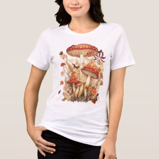 Camiseta Triblenda Cottagecore Amanita Mushroom Design 🍄🌿