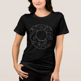 Camiseta Triblenda Couronne de Noël minimaliste blanche et élégante