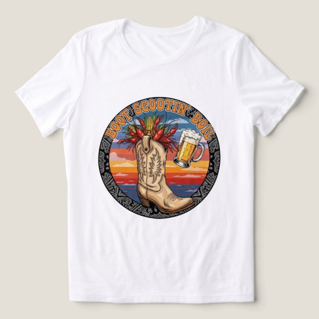 Camiseta Triblenda ¡Cowboy Crawfish Queen T-Shirt! 🤠 👑 (Diseño delantero )