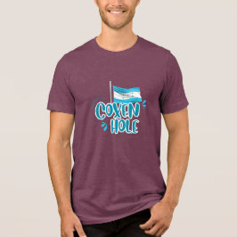 Camiseta Triblenda Coxen Hole con bandera de Honduras