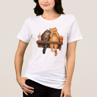 Camiseta Triblenda Cozy Cats Burger Time