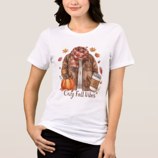 Camiseta Triblenda Cozy Fall Vibes T-Shirt – Autumn Outfit Aesthetic