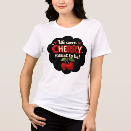 Camiseta Triblenda Cozy knitted-style typography and adorable cherry 