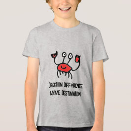 Camiseta Triblenda Crabe et Confiant – T-shirt Crabe Dessin Animé