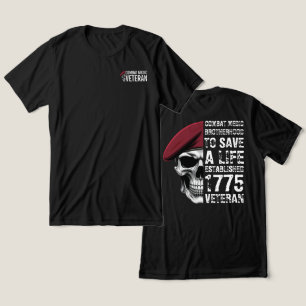 Camiseta Triblenda Cráneo de Veterano de la Hermandad de Médico de Co
