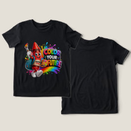 Camiseta Triblenda Crayon Crew | Mascota de Arte Adorable para el Reg