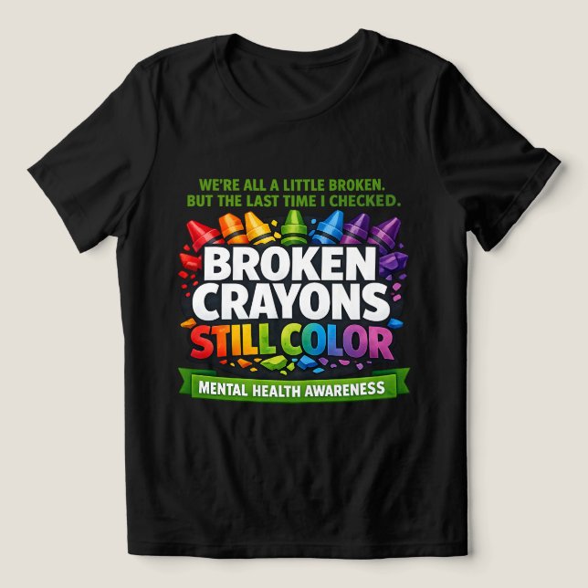 Camiseta Triblenda Crayones Rotos (Diseño delantero )