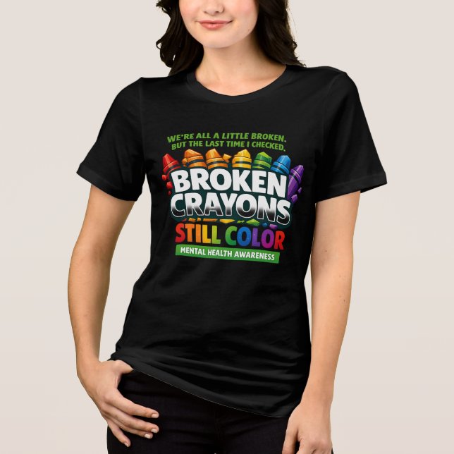 Camiseta Triblenda Crayones rotos (Anverso)