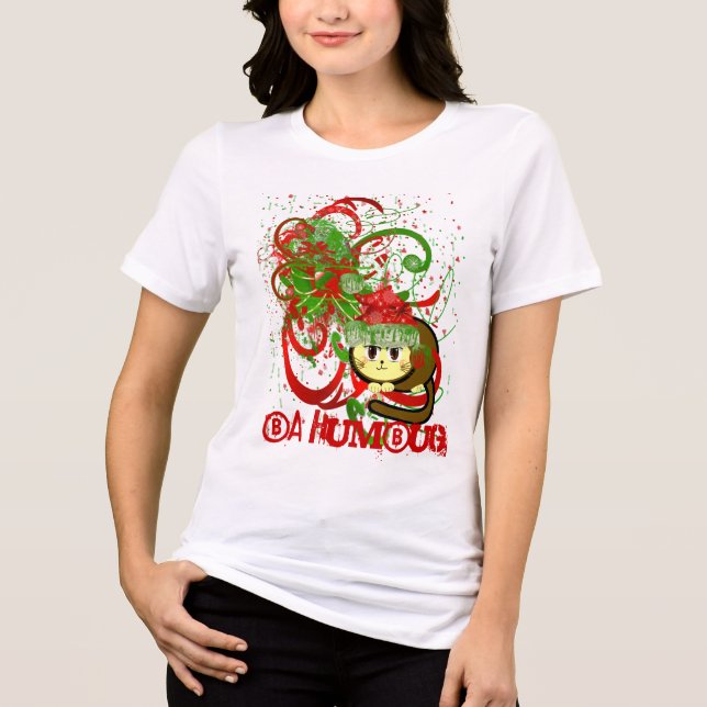 Camiseta Triblenda Crazy CAt Lady Ba Humbug (Anverso)