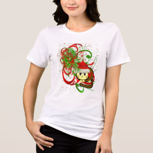 Camiseta Triblenda CRAZY Cat Lady Navidades Meow de gato